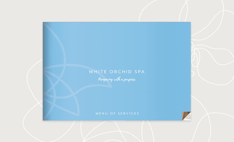 White Orchid Spa services menu