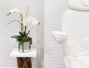 White Chair and Orchids