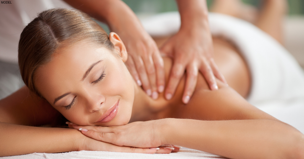 Woman trying CBD Recovery Ritual Massage