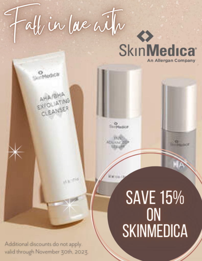 Receive 15% off all SkinMedica® Skincare!