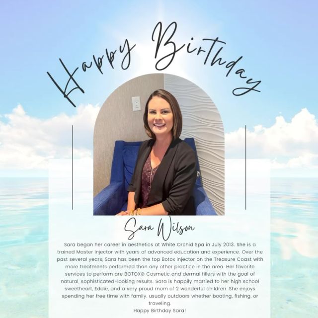 HAPPY BIRTHDAY SARA 🍾

We hope you enjoy your day today! Thank you for your hard work and talent that you bring to our team! 🥰