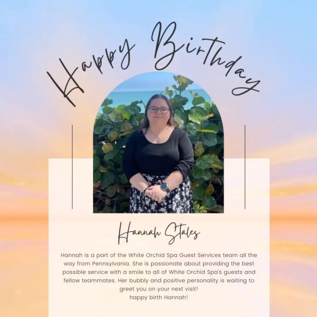 Happy Happy Birthday Hannah! 🎉

We hope you are enjoying your day, and we are so grateful to have you a part of our team. Thank you for your continuous hard work and team player attitude!
