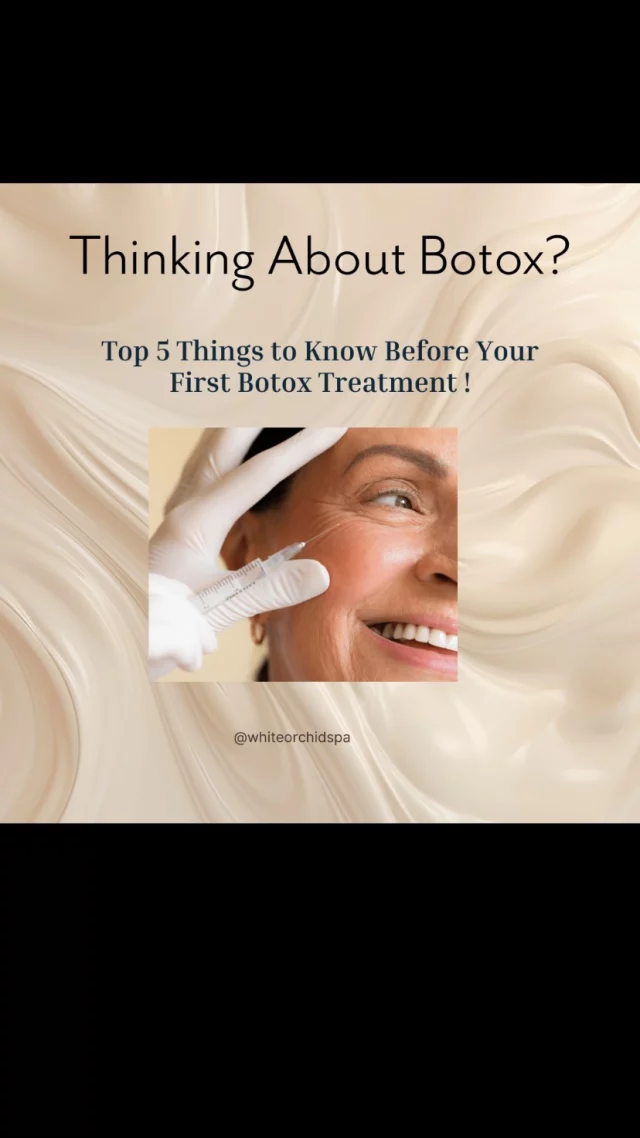 Thinking About Botox? Here Are 5 Things You Should Know! 💉☺️

1️⃣ Book a Complimentary Consultation
Let’s talk about your goals—no pressure, just personalized guidance.

2️⃣ Quick & Convenient Treatment
Appointments are fast, making it easy to fit into your day.

3️⃣ Start Whenever You’re Ready
There’s no “perfect” time to begin—just the right time for you!

4️⃣ Minimal Discomfort
Most clients experience only a slight pinch—treatment is very well tolerated.

5️⃣ Full Results in Two Weeks
You’ll see some early effects within a few days, with full results appearing around the 14-day mark.

💖 Ready to enhance your natural beauty? Call us to book your consultation today!

#botox #beautygoal #consultation #skincare #aesthetictreatments #whiteorchidspa #verobeachflorida