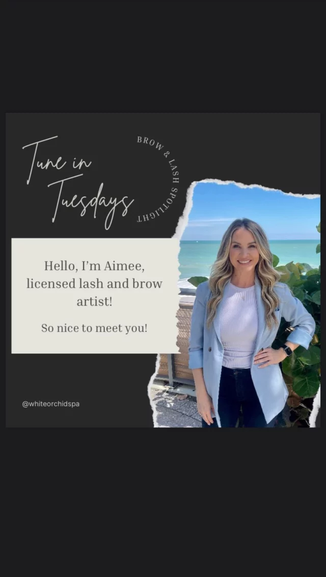 ✨Brow and lash spotlight! ✨

Meet Aimee, our talented licensed esthetician and certified artist specializing in microblading, powder brows, lash services and more. With over 800 microblading treatments under her belt, she truly knows how to enhance your natural beauty! 🌟 Ready to elevate your look? Book your brow consultation, lash lift, tint, or lamination today! 💖  #browsonfleek #lashgoals #beautyexpert #whiteorchidspa #spa #kimpton #browartist